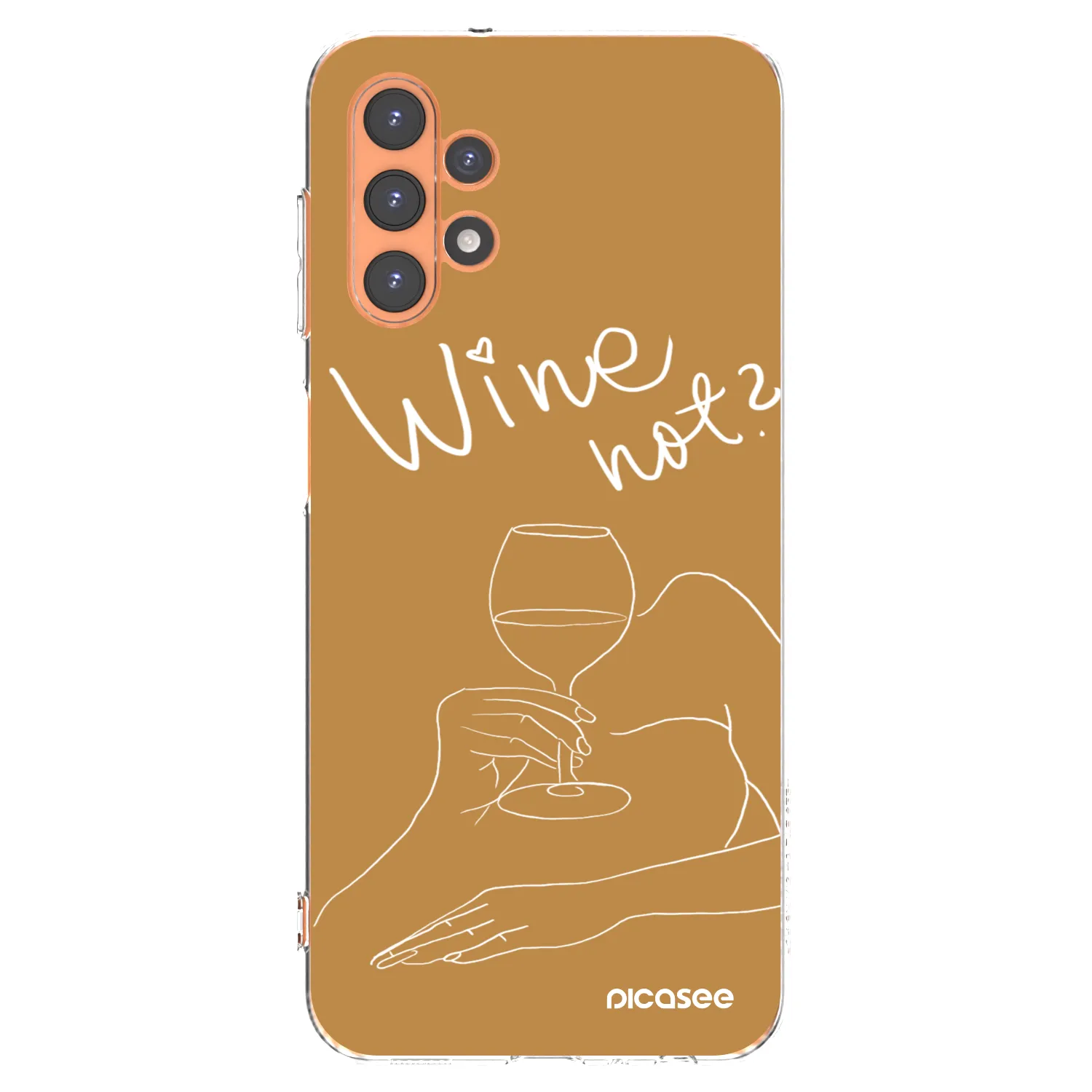 Picasee Samsung Galaxy A13 5G Hülle - Transparentes Silikon - Wine not