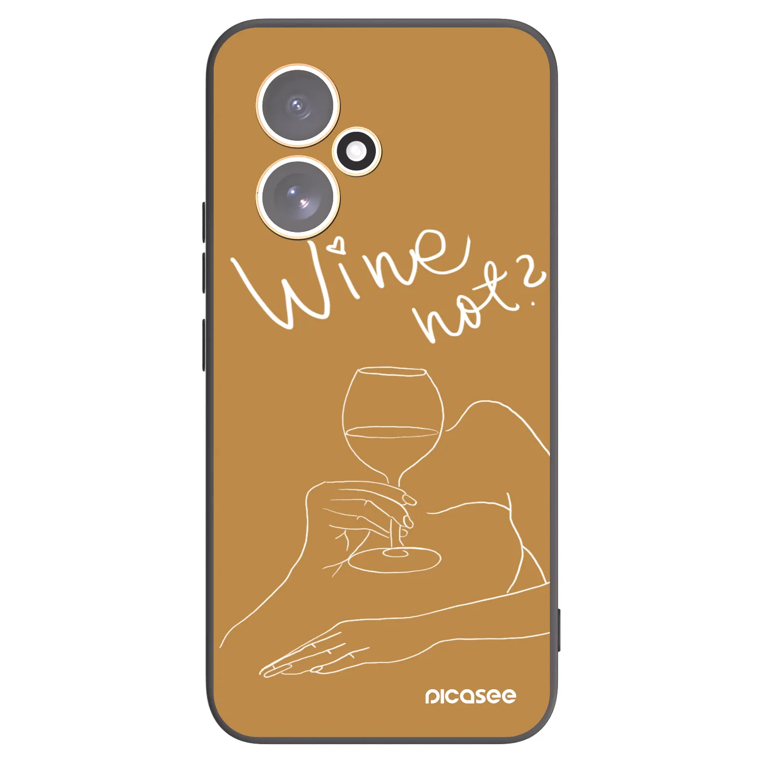 Picasee Honor 400 5G Hülle - Schwarzes Silikon - Wine not