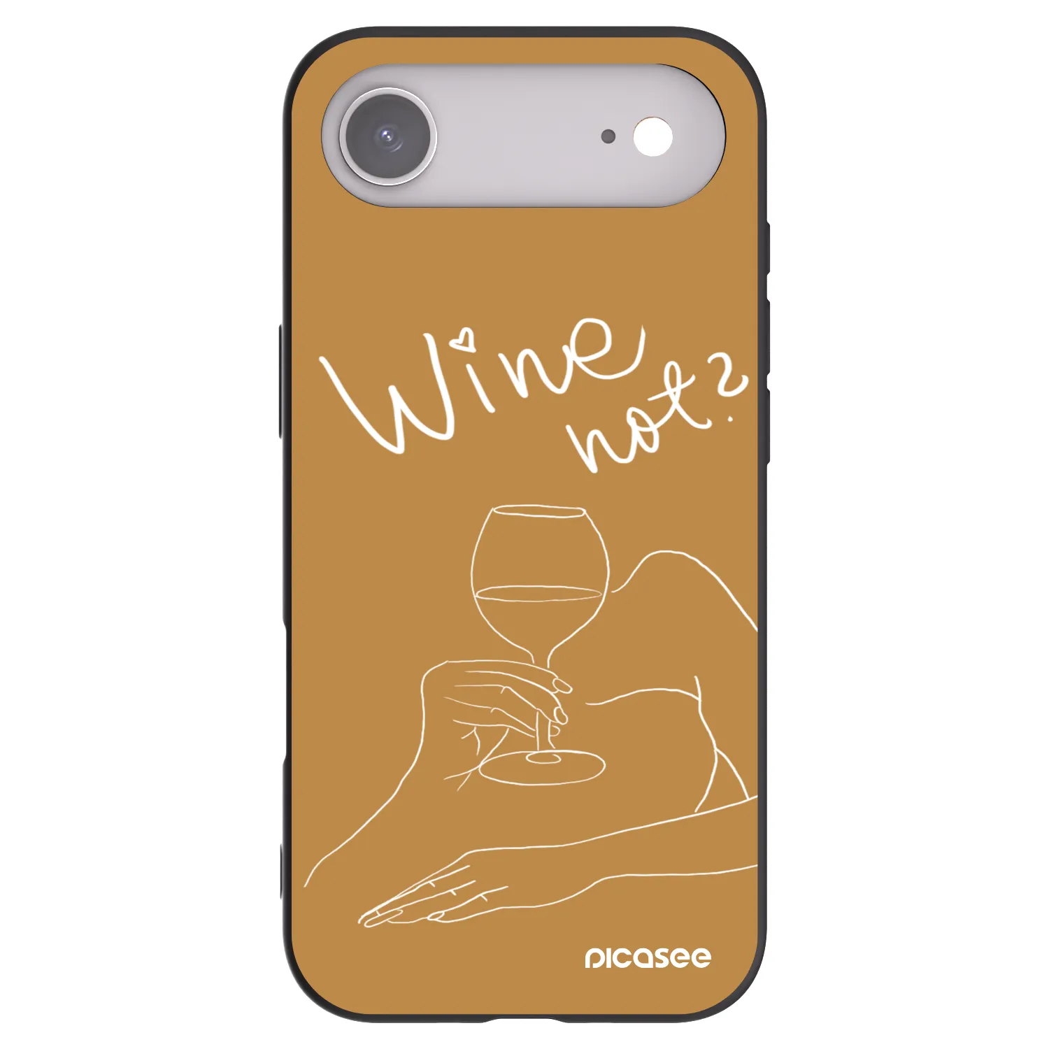 Picasee Apple iPhone Air Hülle - Schwarzes Silikon - Wine not