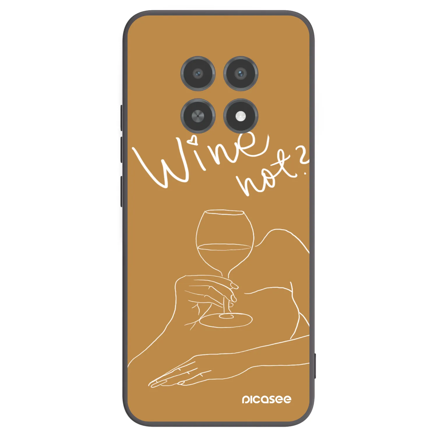 Picasee Realme 12X Hülle - Schwarzes Silikon - Wine not