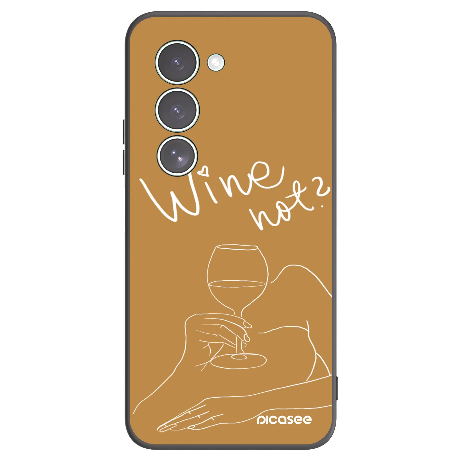 Picasee Xiaomi Redmi 15 5G Hülle - Schwarzes Silikon - Wine not
