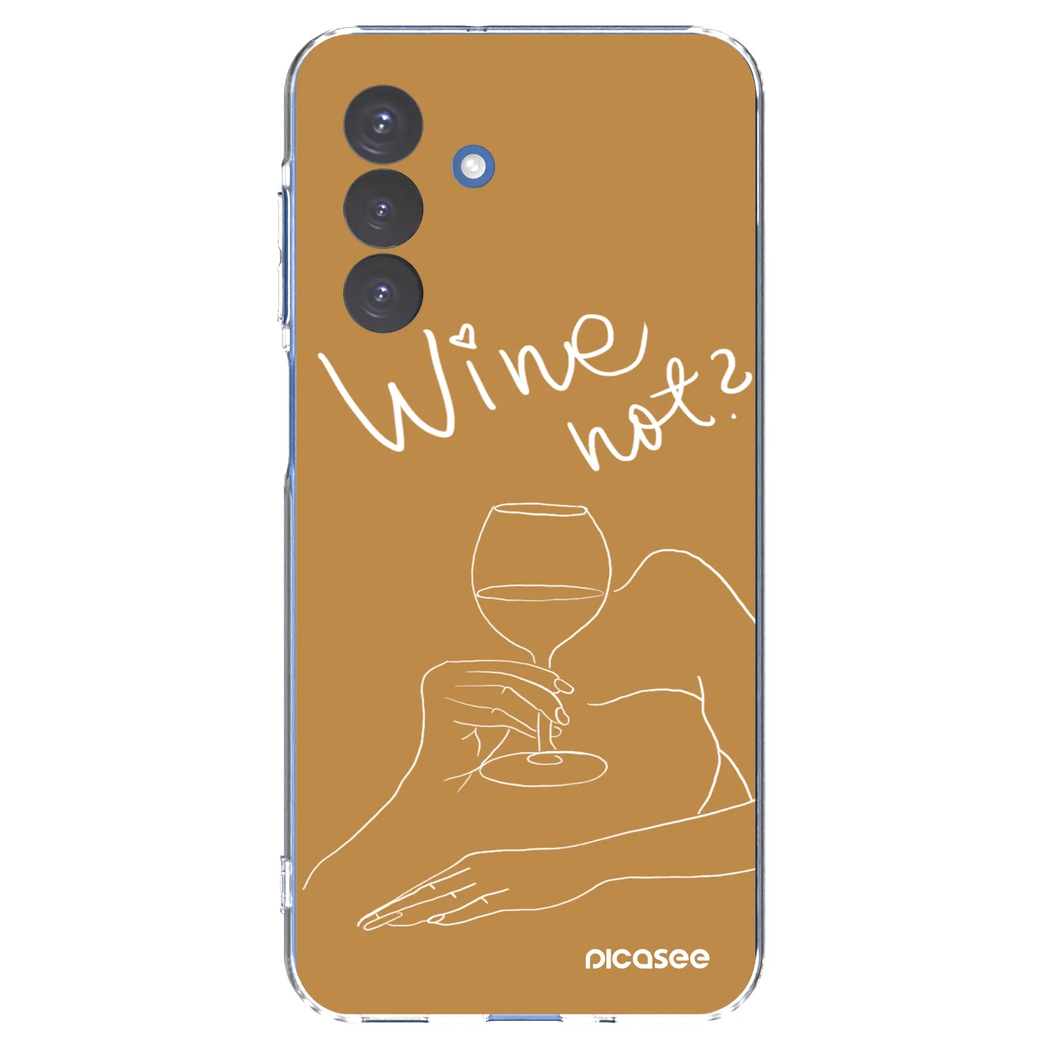 Picasee Samsung Galaxy A17 5G Hülle - Transparentes Silikon - Wine not
