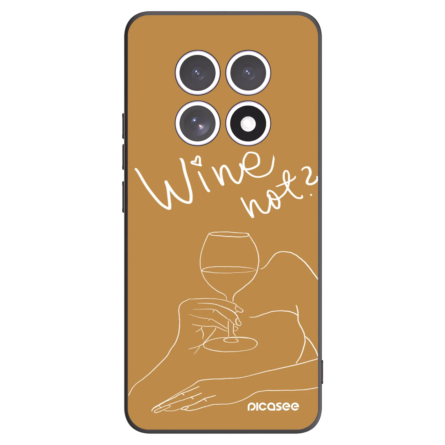 Picasee Xiaomi Redmi Note 15 Hülle - Schwarzes Silikon - Wine not