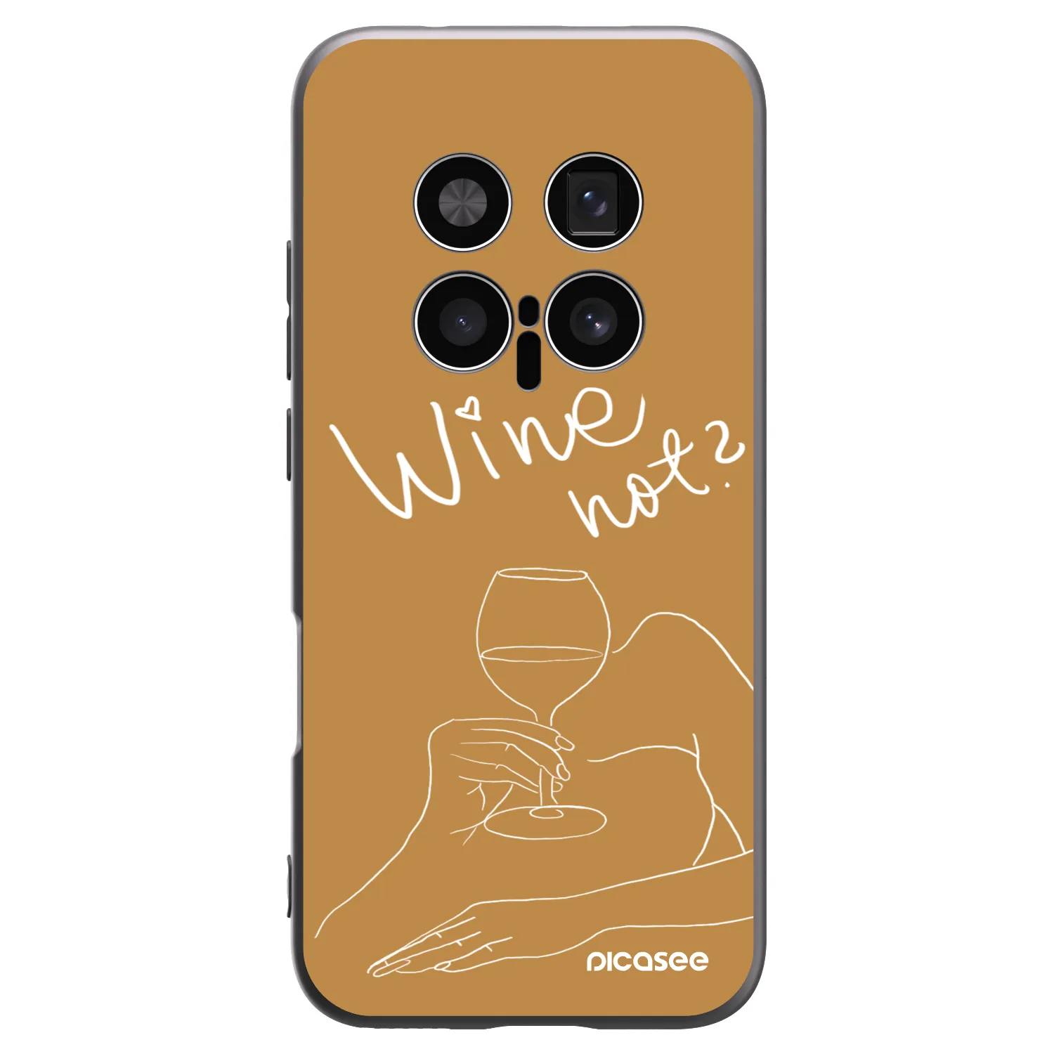 Picasee Honor Magic8 Pro 5G Hülle - Schwarzes Silikon - Wine not