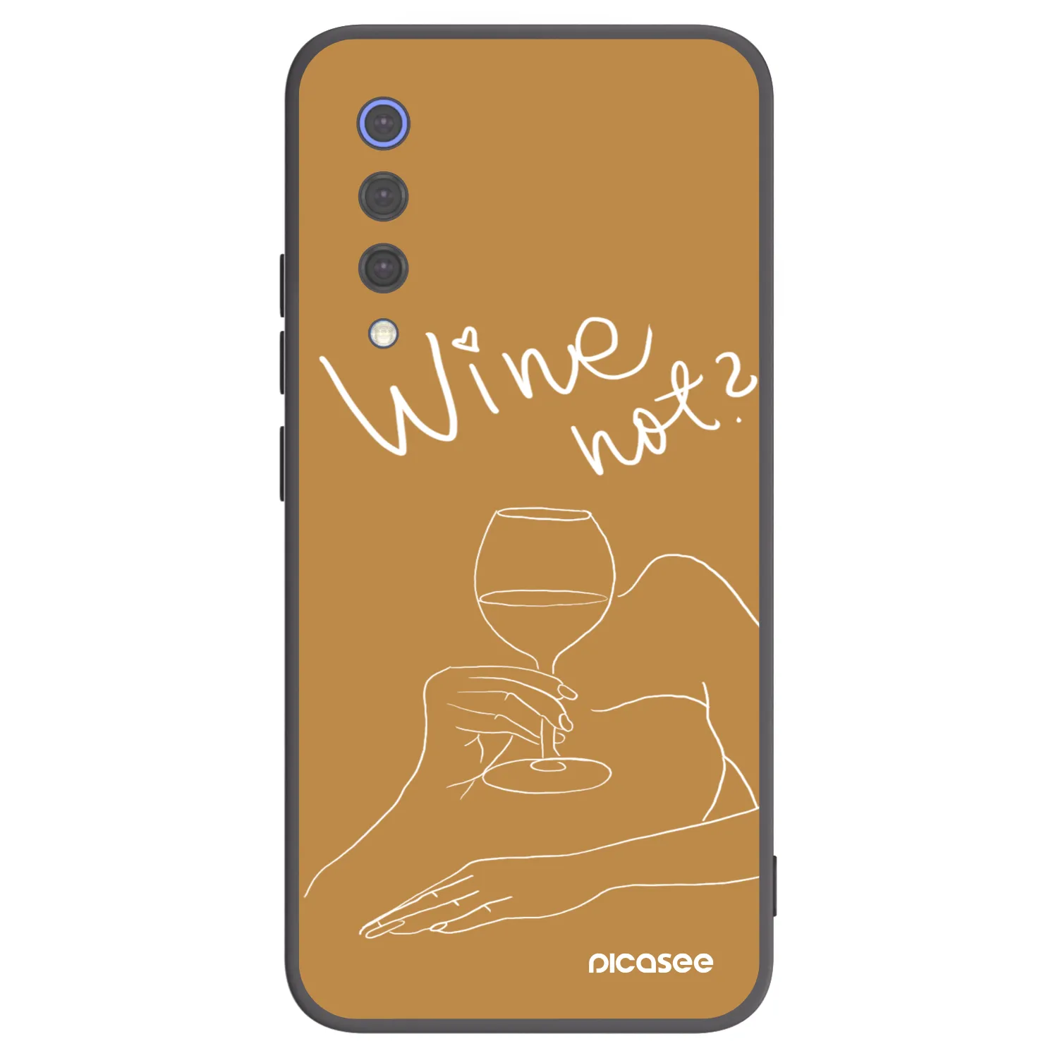 Picasee Xiaomi Mi 9 SE Hülle - Schwarzes Silikon - Wine not