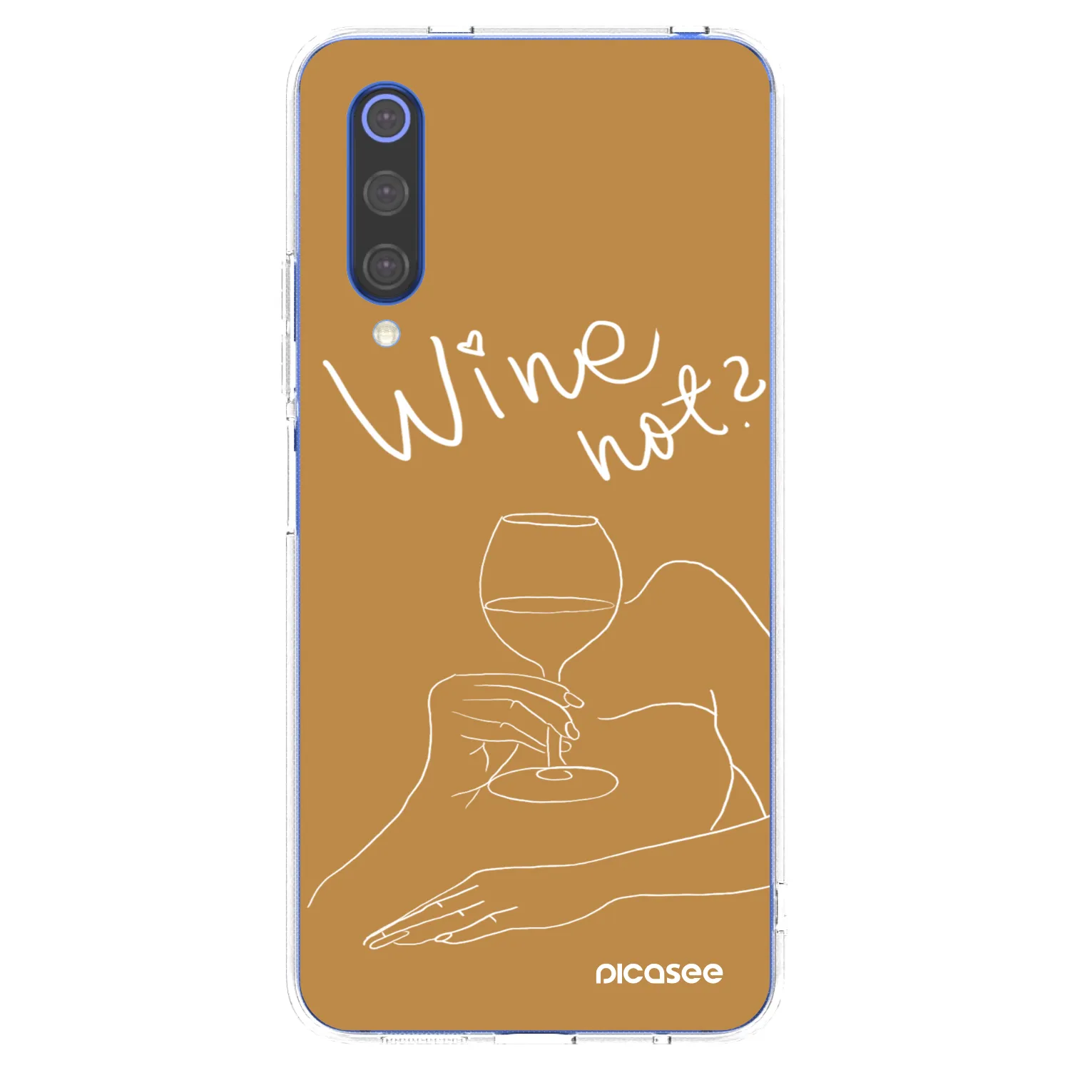 Picasee Xiaomi Mi 9 SE Hülle - Transparentes Silikon - Wine not