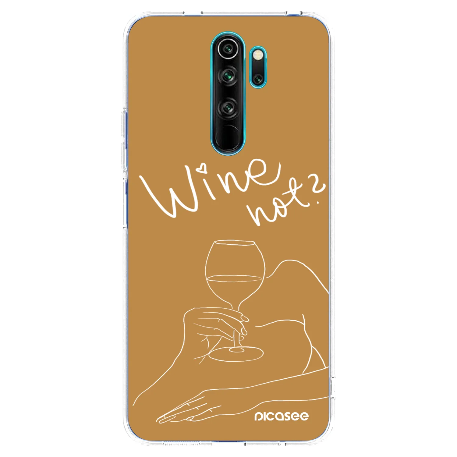 Picasee Xiaomi Redmi Note 8 Pro Hülle - Transparentes Silikon - Wine not