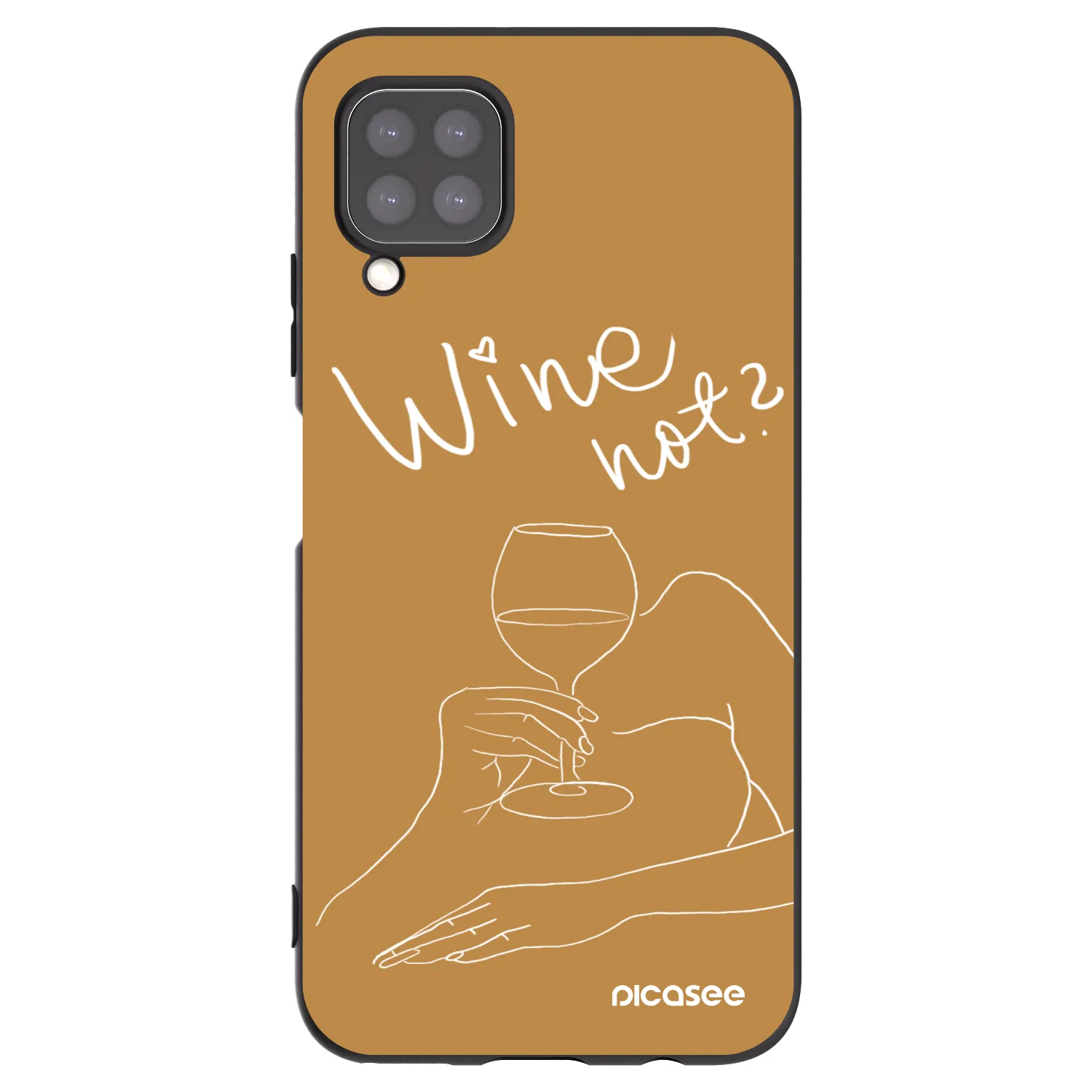 Picasee Huawei P40 Lite Hülle - Schwarzes Silikon - Wine not