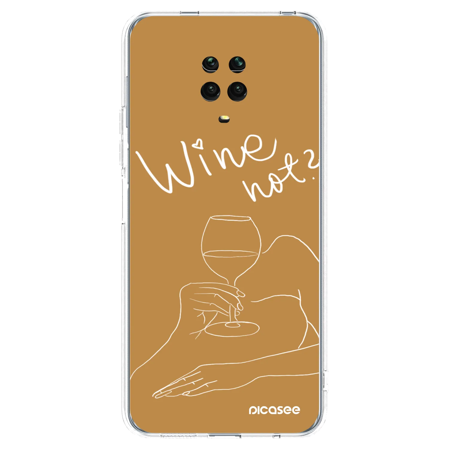Picasee Xiaomi Redmi Note 9 Pro Hülle - Transparentes Silikon - Wine not
