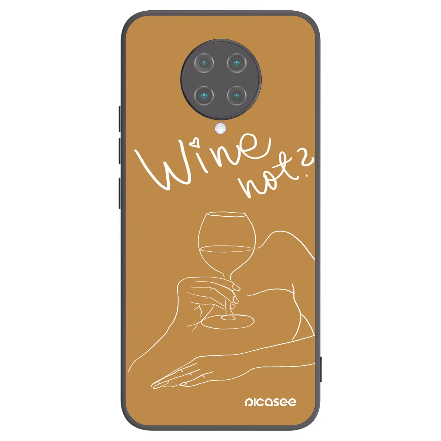 Picasee Xiaomi Poco F2 Pro Hülle - Schwarzes Silikon - Wine not