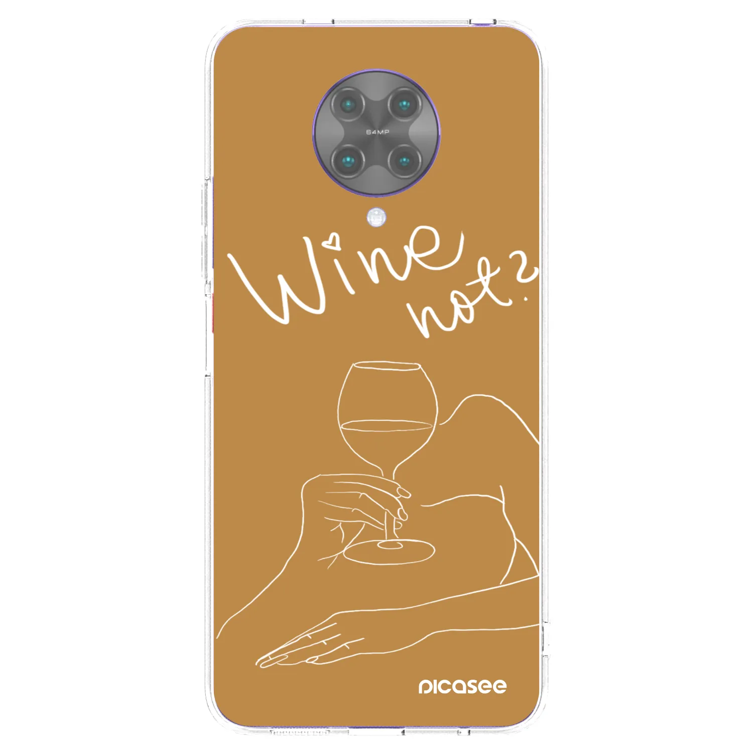 Picasee Xiaomi Poco F2 Pro Hülle - Transparentes Silikon - Wine not