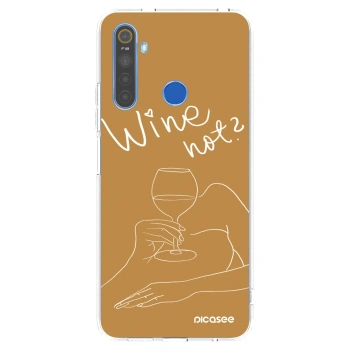 Picasee Realme 5 Hülle - Transparentes Silikon - Wine not