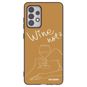 Picasee Samsung Galaxy A52 5G A525F Hülle - Schwarzes Silikon - Wine not