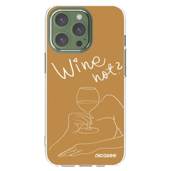 Picasee Apple iPhone 13 Pro Hülle - Transparentes Silikon - Wine not
