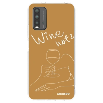 Picasee Xiaomi Redmi 9T Hülle - Schwarzes Silikon - Wine not