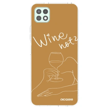 Picasee Samsung Galaxy A22 A226B 5G Hülle - Transparentes Silikon - Wine not