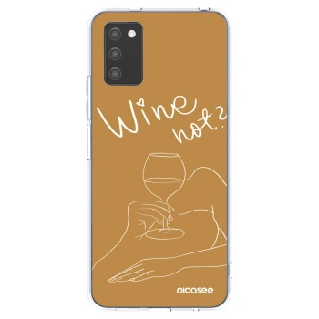 Picasee Samsung Galaxy A02s A025G Hülle - Transparentes Silikon - Wine not
