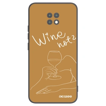 Picasee Xiaomi Redmi Note 9T Hülle - Schwarzes Silikon - Wine not