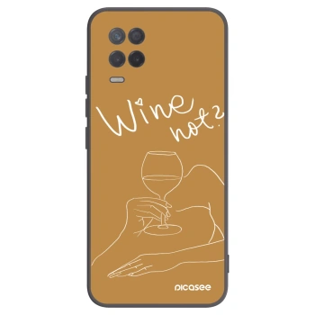 Picasee Realme 8 5G Hülle - Schwarzes Silikon - Wine not