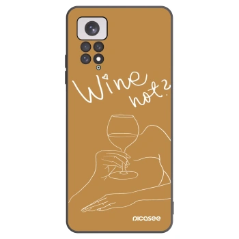 Picasee Xiaomi Redmi Note 11 Hülle - Schwarzes Silikon - Wine not