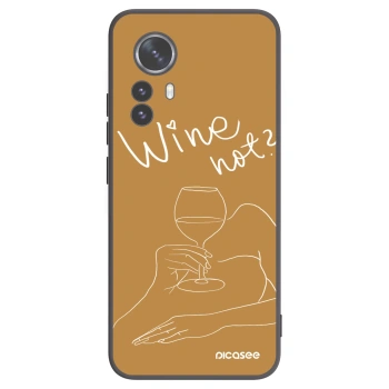 Picasee Xiaomi 12 Pro Hülle - Schwarzes Silikon - Wine not