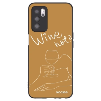 Picasee OPPO A16 Hülle - Schwarzes Silikon - Wine not
