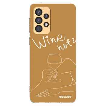 Picasee Samsung Galaxy A33 5G A336 Hülle - Transparentes Silikon - Wine not