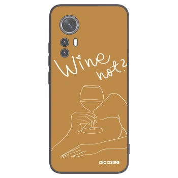 Picasee Xiaomi 12X Hülle - Schwarzes Silikon - Wine not