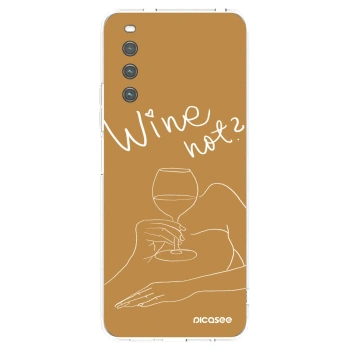 Picasee Sony Xperia 10 IV 5G Hülle - Transparentes Silikon - Wine not