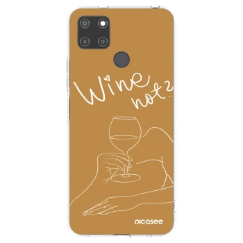 Picasee Realme C21Y Hülle - Transparentes Silikon - Wine not