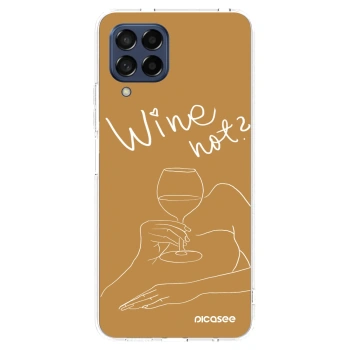 Picasee Samsung Galaxy M53 5G Hülle - Transparentes Silikon - Wine not