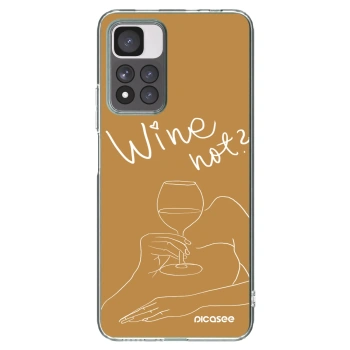 Picasee Xiaomi Redmi Note 11 Pro+ 5G Hülle - Transparentes Silikon - Wine not