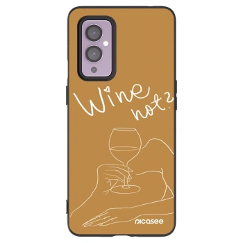 Picasee OnePlus 9 Hülle - Schwarzes Silikon - Wine not