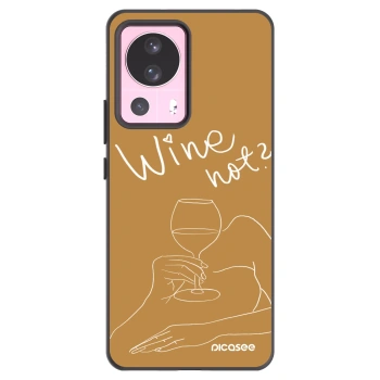 Picasee Xiaomi 13 Lite Hülle - Schwarzes Silikon - Wine not