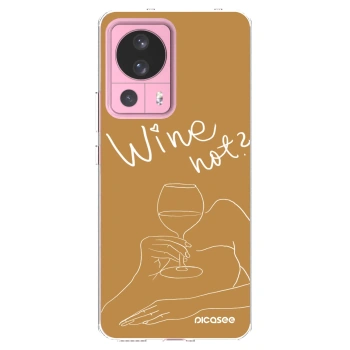 Picasee Xiaomi 13 Lite Hülle - Transparentes Silikon - Wine not