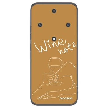 Picasee Honor Magic5 Lite 5G Hülle - Schwarzes Silikon - Wine not