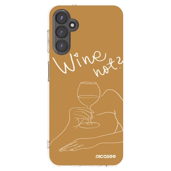 Picasee Samsung Galaxy A14 4G A145R Hülle - Transparentes Silikon - Wine not