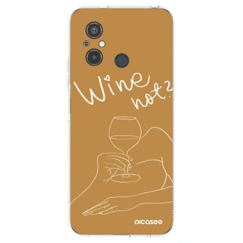 Picasee Xiaomi Redmi 12C Hülle - Transparentes Silikon - Wine not