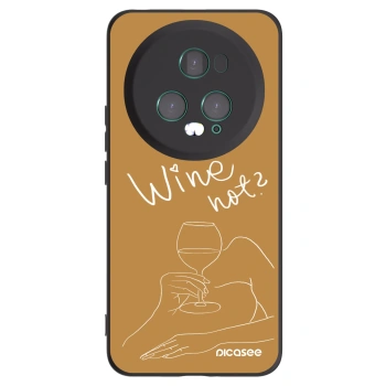 Picasee Honor Magic5 Pro Hülle - Schwarzes Silikon - Wine not