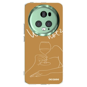 Picasee Honor Magic5 Pro Hülle - Transparentes Silikon - Wine not