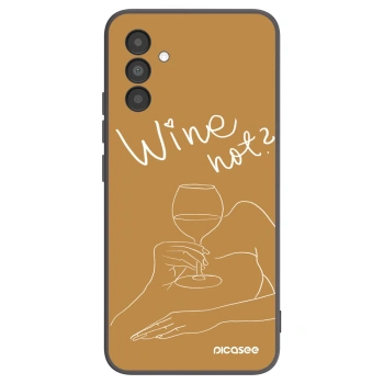 Picasee Samsung Galaxy A04s A047F Hülle - Schwarzes Silikon - Wine not