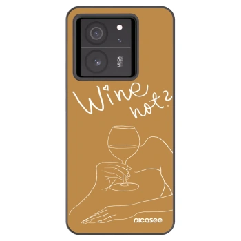 Picasee Xiaomi 13T Pro Hülle - Schwarzes Silikon - Wine not