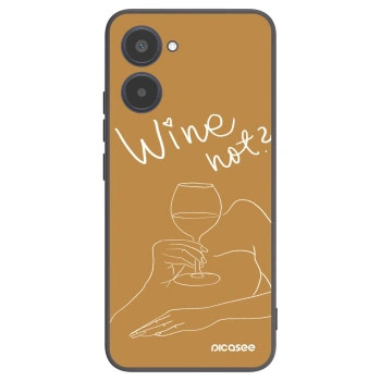 Picasee Realme 10 4G Hülle - Schwarzes Silikon - Wine not