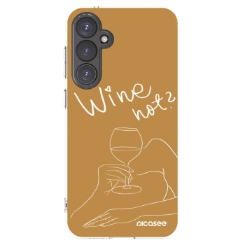 Picasee Samsung Galaxy S23 FE S711B Hülle - Transparentes Silikon - Wine not