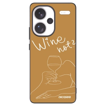Picasee Xiaomi Redmi Note 13 Pro+ 5G Hülle - Schwarzes Silikon - Wine not