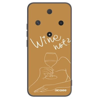 Picasee Honor Magic6 Lite 5G Hülle - Schwarzes Silikon - Wine not