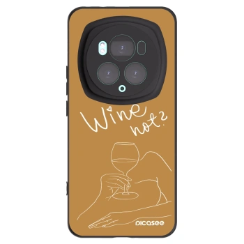 Picasee Honor Magic6 Pro Hülle - Schwarzes Silikon - Wine not