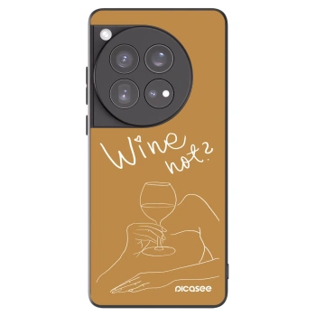 Picasee OnePlus 12 5G Hülle - Schwarzes Silikon - Wine not
