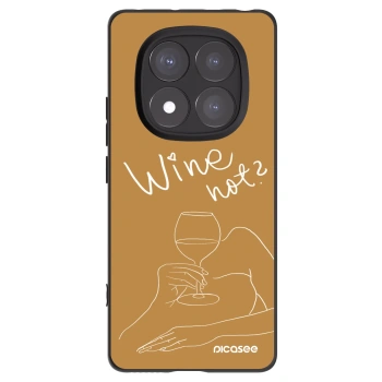 Picasee Xiaomi Redmi Note 14 Pro 5G Hülle - Schwarzes Silikon - Wine not
