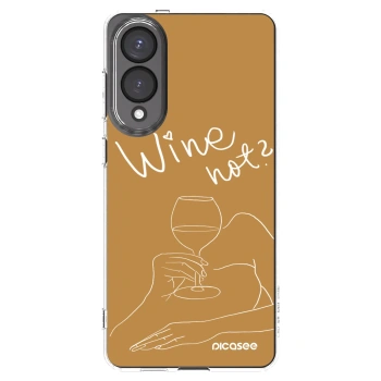 Picasee Samsung Galaxy S25 Edge 5G Hülle - Transparentes Silikon - Wine not
